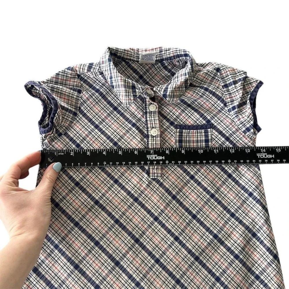 Gymboree Girls Size 5 Plaid Knee Length Summer Dress Multicolor